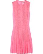 Christopher Kane Barbara Pleated Lace Dress - Lyst