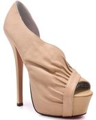 Betsey Johnson Carrla - Nude Leather - Lyst