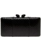 Kotur Jb Renna Snakeskin Box Clutch - Lyst