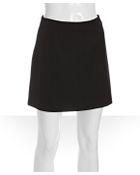 Stella McCartney Black Stretch Cotton A-line Mini Skirt - Lyst