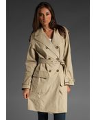 Vince Waxed Belted Trench - Lyst