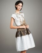 Carolina Herrera Two-tone Full Skirt - Lyst