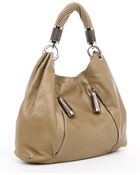 Michael Kors Tonne Leather Hobo, Hemp - Lyst