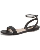 Michael Kors Flat Python Sandal - Lyst