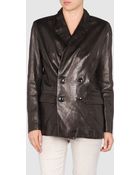 American Retro Leather Outerwear - Lyst