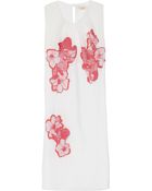 Vanessa Bruno Embroidered Silk and Linen-blend Dress - Lyst