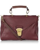 Mulberry Polly Push Lock Textured-leather Shoulder Bag - Lyst