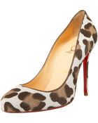 Christian Louboutin Fifi Leopard-print Calf Hair Pump - Lyst