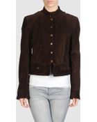 Orciani Leather Outerwear - Lyst