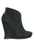 Alexandre Birman 120 Mm Suede Bootie Wedges - Lyst