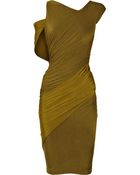 Donna Karan New York Asymmetric Stretch-jersey Dress - Lyst