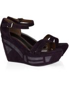 Marni Patterned-platform Suede Sandals - Lyst