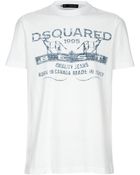 DSquared2 Printed T-shirt - Lyst