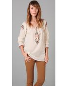 Beyond Vintage Embroidered Blouse - Lyst