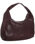 Furla Melanzana Pebble Leather Salome Medium Hobo - Lyst