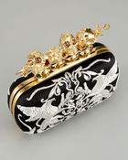 Alexander McQueen Embroidered Knuckle-duster Clutch - Lyst