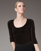 Donna Karan New York Jersey Scoop-neck Top - Lyst