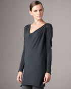 Donna Karan New York Drape-neck Cashmere Tunic - Lyst