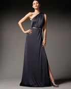 Halston Heritage One-shoulder Knot Gown - Lyst