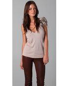 Elizabeth And James Feather Tank - Lyst