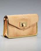 Chloé Sally Python Clutch - Lyst