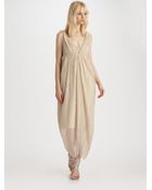 Alice + Olivia Pleated Maxi Dress - Lyst