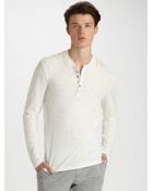 Converse Long-sleeve Henley Tee - Lyst
