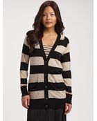 DKNY Silk Cashmere Cardigan - Lyst