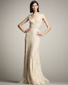 Eastland Beaded Tulle Gown - Lyst