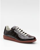 Maison Martin Margiela Patent Leather/suede Sneakers - Lyst