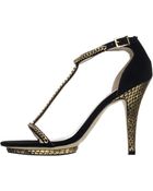 Reiss Chain Strappy Sandal - Lyst