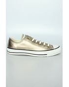 Converse The Chuck Taylor Lo in Gold Metallic - Lyst