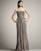 Eastland Beaded Strapless Gown - Lyst