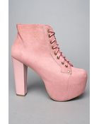 Jeffrey Campbell The Lita Shoe in Pink Pony Hair - Lyst
