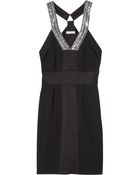Matthew Williamson Embellished Crepe Mini Dress - Lyst