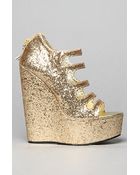 Senso Diffusion The Rush Shoe in Gold Glitter - Lyst