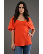Prairie Underground Paper Cloud Tee in Tang - Lyst