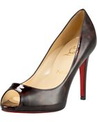 Christian Louboutin Tortoise Patent Pump - Lyst