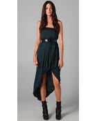 Doo. Ri Belted Strapless Dress - Lyst