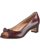 Fendi Snake-print Kitten-heel Pump - Lyst
