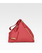 Jil Sander Square Zip Wristlet - Lyst