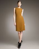 McQ by Alexander McQueen Leather-detail Sleeveless Dress - Lyst
