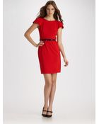 Milly Addison Puff-sleeve Dress - Lyst