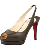 Christian Louboutin Sling Back Pump - Lyst