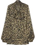 Roberto Cavalli Leopard-print Knitted Cardigan - Lyst