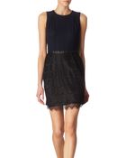 By Malene Birger Two Tone Lace Dress - Lyst