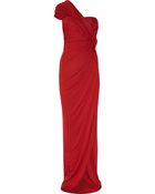 Giambattista Valli Asymmetric Jersey Gown - Lyst