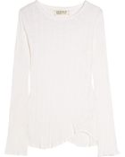 Textile Elizabeth And James Romy Ribbed Cotton Top - Lyst