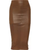 Zero + Maria Cornejo Leather-covered Pencil Skirt - Lyst