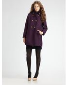 Milly Kenmare Double-breasted Coat - Lyst